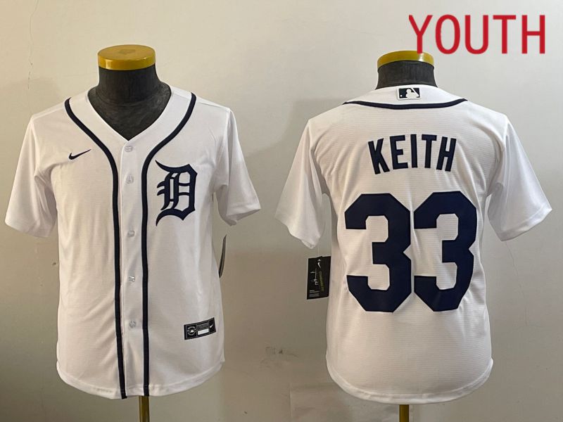 Youth Detroit Tigers #33 Keith White Game 2024 Nike MLB Jersey style 11211